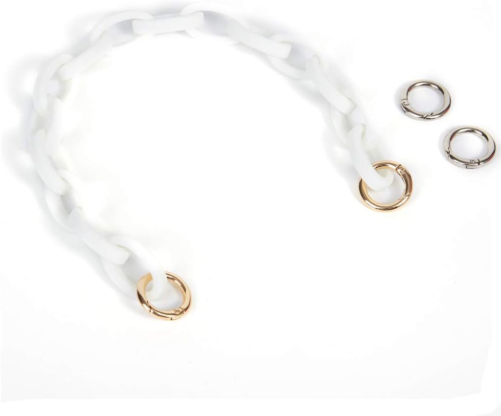 white chain purse