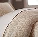 Amazon Brand – Pinzon Paris Printed Duvet Set - Full/Queen, Eggshell