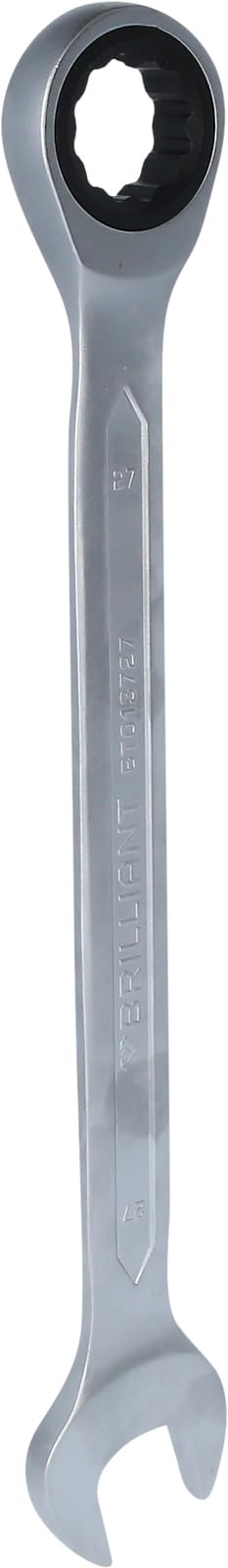 BRILLIANT TOOLS BT013727 Ratchet Ring Spanner 27 mm [Powered by KS Tools] — image 1