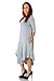 Simply Ravishing Rayon Span 3/4 Sleeve Rounded Hem Mid-Length Maxi Dress, Small (Size: Small - 5X)