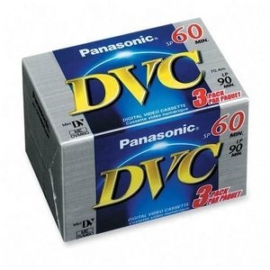 Panasonic AY-DVM60EJ3 MiniDV Tapes (60 Minute, 3 Pack)
