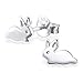 925 Sterling Silver Bunny Rabbit Stud Earrings 22395