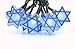 PRODUCTWORKS UltraLED Battery Operated Led Lights String, Star of David