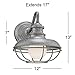 Franklin Iron Works Franklin Park Rustic Industrial Farmhouse Vintage Outdoor Barn Light Fixture Galvanized Steel Open Cage 13