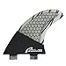 Prosea Surfing Fins FCS Base Carbon G5 Size Grey Surfboard Thrusters Made of Cabon Fiberglass and Honeycomb with 1 Key& 6 Scrws