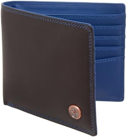Bi Fold Men's Leather Wallet with Contrast Inner by 1642 - More Colours Available