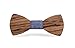WOOD MEETS COLOR Handmade Customized Wedding Solid Wood Bow Tie (Zebra 1)
