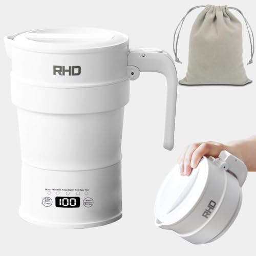 Rhd Bouilloire électrique Pliable De Voyage, 700Ml Multifonction 220V