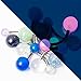 Lot of 10pc 14g belly navel Rings Glitter Black light Surgical Steel Eg Gifts
