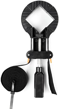GUANLANG Adjustable Woodworking Angle Corner Photo Frame Band Clamp with Quick-Release Levers, 4M Long Belt