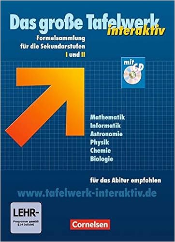 Das Grosse Tafelwerk Interaktiv Allgemeine Ausgabe Mit Cd Rom