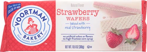VOORTMAN BAKERY STRAWBERRY WAFERS, 30 COUNT