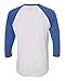 Next Level Unisex Triblend 3/4-Sleeve Raglan M VIN RYL/ HTR WHT