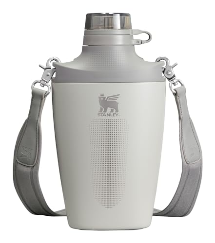 Stanley Cross Bottle 23 oz | Reise-Wasserflasche mit Jacquard-Gurt | Auslaufsicherer Tritan-Deckel mit abnehmbarem Strohhalm | Isolierte Edelstahlflas