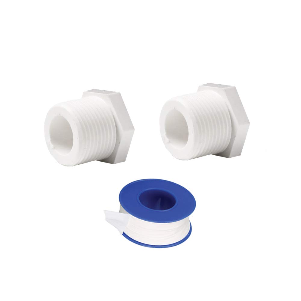 YOFASEN White Water Pipe Cap - PVC Pipe Fittings External End Cover, 20mm, 2pcs (+ 1pcs Tape)