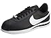 Nike Men's Cortez Basic Leather Black/White/Metallic Silver Casual Shoe 8.5