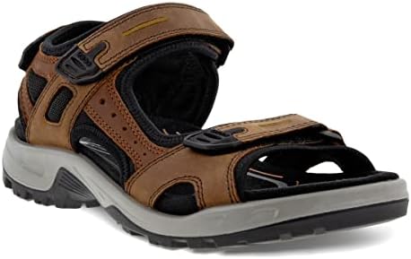 Ecco Men Yucatan Outdoor Offroad Hiking Sandal, Espresso/Cocoa