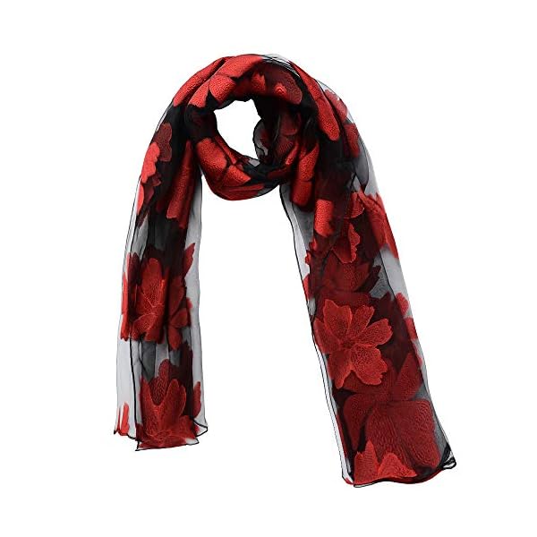 YFZYT Mujeres Bufanda/Echarpe/Pañuelo/Foulard, Larga Suave Chal de Gasa Fina Envoltura, Entretiempo Primavera Verano… | DeHippies.com