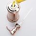 mDesign Decorative Metal Refillable Liquid Soap Dispenser Pump Bottle for Bathroom Vanity Countertop, Kitchen Sink - Holds Hand Soap, Dish Soap, Hand Sanitizer, Essential Oils - 2 Pack - Rose Gold