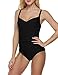 Ekouaer Womens Elegant Inspired Vintage One Piece Pin Up Monokinis Swimsuit(FBA)