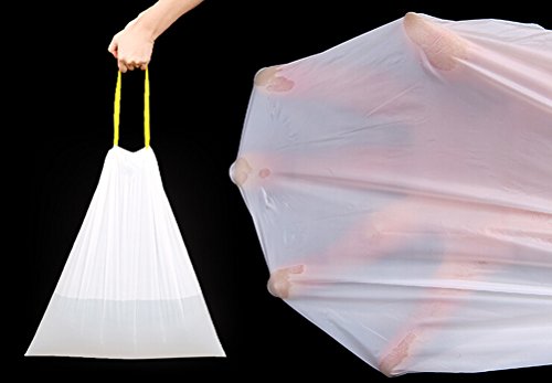 Trash Bags,Garbage Bags,5 Gallon Trash Can Liners Bags, Drawstring Kitchen Bags, Wastebasket Bags with Drawstring Handles by Meleg Otthon, 90 Count (Drawstring)