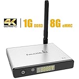 SMALLRT X3 4K Android 6.0 TV Box Amlogic S905X Quad Core 1GB 8GB with LCD Display WIFI Signal Enhancement Antenna