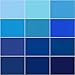 Robert Kaufman RU-440-40 Strips Kona Cotton Midnight Oasis Fabric, 2-1/2