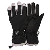 Women's Waterproof / Thinsulate Lined Ski Glove Black, Large