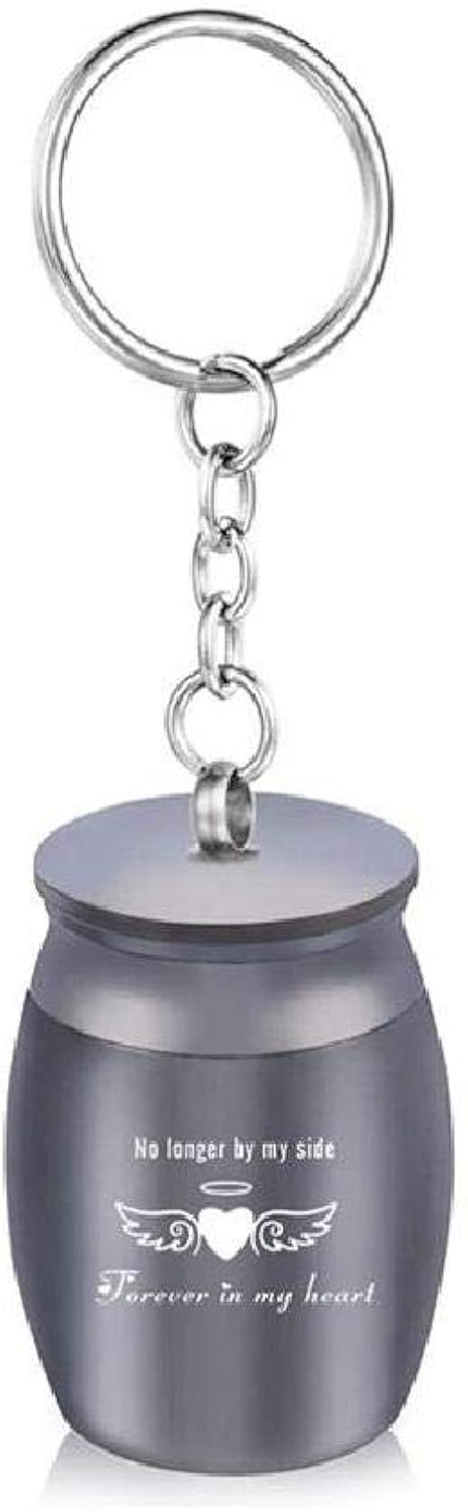 LZHLMCL Ashes Keychain Angel Wings Cremation Ashes Urn Keychain Always