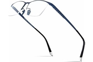 FONEX Titanium Glasses Frame for Men,Square Eyewear Full Optical Eyeglasses F85641