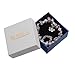 RUBYCA Silver Tone European Charm Bracelet 7.9