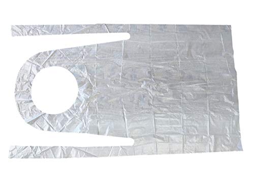 image for KingSeal Disposable Poly Aprons, 24 x 42 inches, 0.8 mils Thick, Indiv