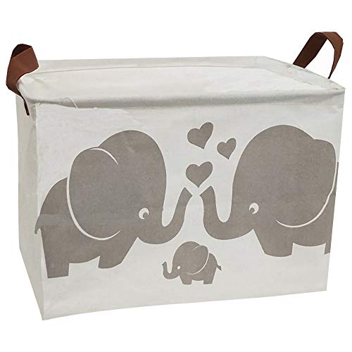 ESSME Rectangular Fabric Storage Box,Collapsible Storage Basket Bins