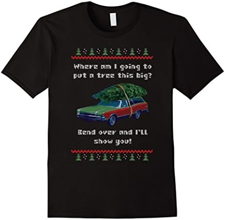 Men's Kryptic Society: Family Truckster Ugly Christmas T-Shirt Medium Black