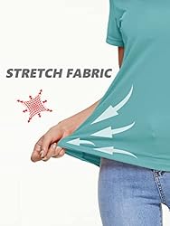 TACVASEN T-Shirts Women Short Sleeve Tops UPF