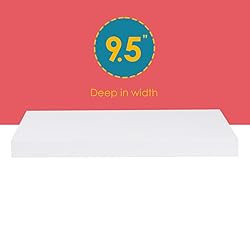 Home Basics Floating Wall Shelf White