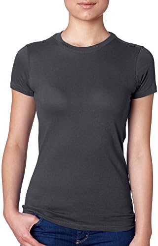 Next Level Apparel Ladies Boyfriend T-Shirt, Heavy Metal, Medium