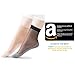 HaloVa Women's Silk Stockings, Ultra-Thin Cotton Sole Short Ankle Socks, 10 Pairs, 5 Black, 5 Skin Color