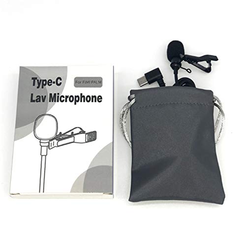 Hensych - Microfono con collare tipo C per microfono e registrazione USB con clip da 1,5 m, per palmo Fimi