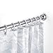HBlife Tension Shower Curtain Rod 42-71 inches, Never Rust Non-Slip Shower Curtain Rod Spring Tension Rod, No Drilling Stainless Steel Shower Rods for Bathroom