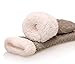 SDBING Women's Winter Super Soft Warm Cozy Fleece Lined Fuzzy Slipper Socks with Grippers (Light Gray, 6-10)