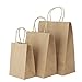 GSSUSA Kraft Paper Bags 8x4.25x10& 10x5x13& 16x6x12 50 Pcs Each, Gift Bags, Kraft Bags,Shopping Bags with Handles,Craft Bags, Merchandise Bags, 100% Recyclable Paper