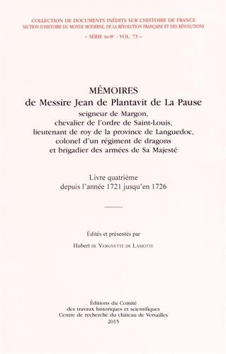 Mémoires de messire Jean de Plantavit de La Pause, seigneur de Margon...