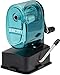 X-Acto 2012687-BLU Bulldog Vacuum Wall Mount Manual Pencil Sharpener, Blue, See-through Receptacle, Affix to Any Nonporous Surface, X-ACTO Hardened Helical Cutter