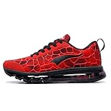 Onemix Men's Lightweight Air Cushion Sport Running Shoes Red Black Size 11