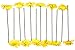 CraftMore Yellow Colored Gerbera Daisy Stems 14 Inch Set of 12