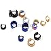 Imixlot 12Pairs Men's Women's Multi-model Taper Stainless Steel Huggie Hoop Earring