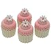 THE QUEEN'S TREASURES 18 Inch Doll Bakery Food Accessory, 4 Piece Mini Cupcakes Packaged with Authentic Bakery Box, Compatible with American Girl Pastry Bake Shop & Kitchen Furniture