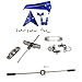 XiaoPengYo Full Spare Parts Main Blade Propeller + Connect Buckle + Balance Bar + Main Shaft + Gear for Syma S107G S107 RC Helicopter - Blue