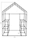 Machrus OGrow Greenhouse Kit for Outside- Small Portable Walk in Greenhouse for Outdoor & Indoor- 3 Tier 12 Shelves Green Houses for Plants or Flowers- Roll up Zipper Entry Door, 56''x56''x77''